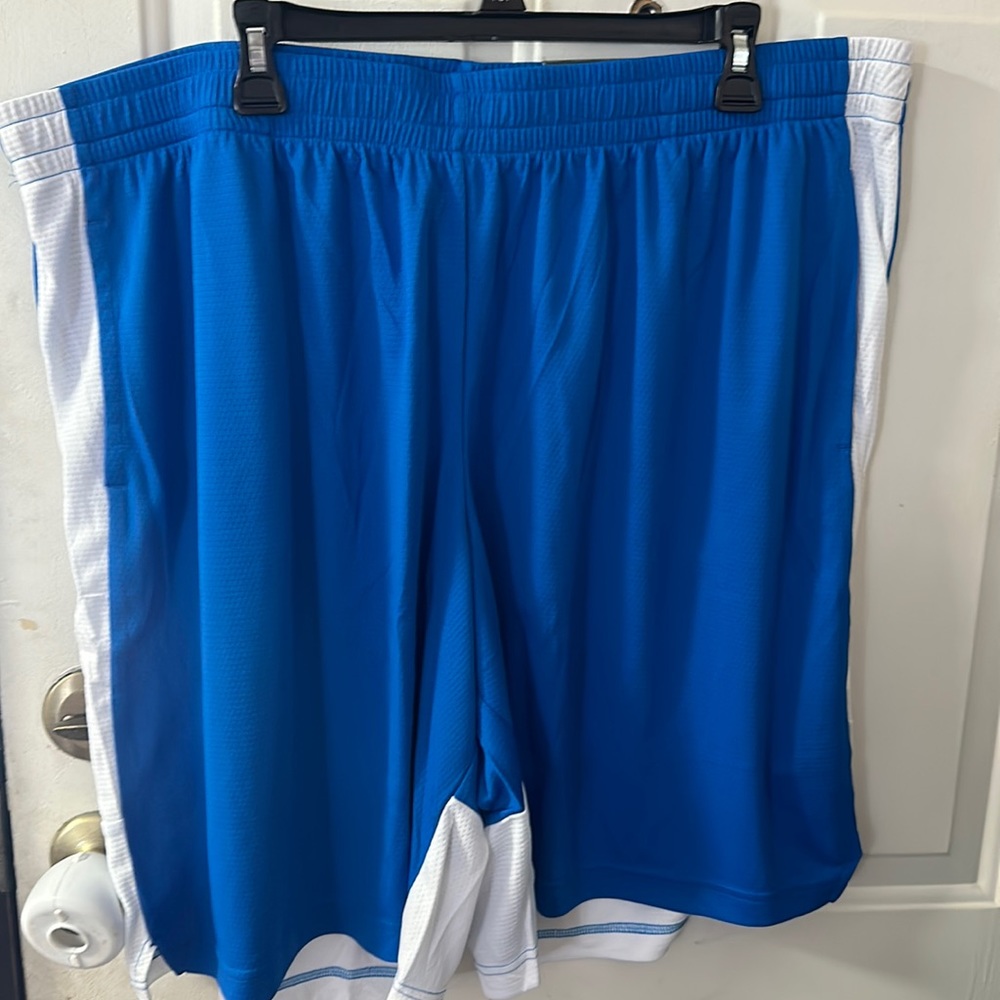 TEK GEAR MEN’S BASKETBALL SHORTS: BLUE/WHITE: NWT: SZ 3XB